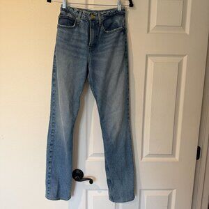Frame Denim Blue Straight Leg Jeans Size 25 ALTERED